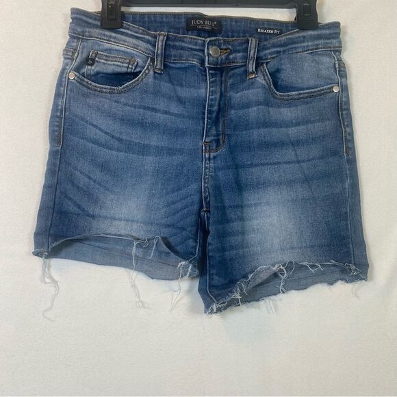 Judy Blue Cut Off Denim Shorts Style JB82103MD Size 11 - Picture 1 of 13